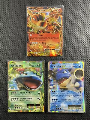 Pokemon Card X3 Charizard Venusaur & Blastoise XY Evolutions + Ultra Rare Holo • $3.25