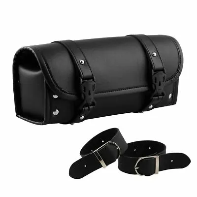 Motorcycle Front Fork Tool Bag Storage Luggage Saddle Bag Pouch Handlebar Black  • $18.89