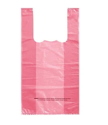 Bags 1/10 Small  8 X 4 X 15  T-Shirt Plastic Grocery Shopping Bags Burgundy • $15.99