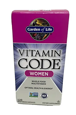 Garden Of Life Vitamin Code Women Whole Food Multivitamin 120 Caps EXP 06/2024+ • $24.99