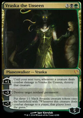 $1.74 • Buy FOIL VRASKA THE UNSEEN NM Mtg Jace Vs Vraska Gold - Planeswalker Mythic