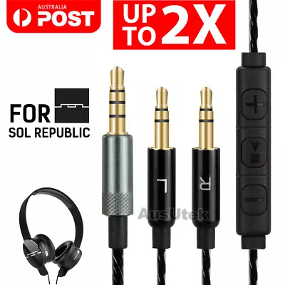 Replacement Mic Cable For Sol Republic Master Tracks HD V8 V10 V12 X3 Headphone • $11.75