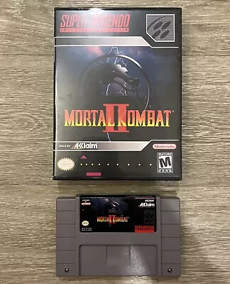 Mortal Kombat II (Nintendo SNES 1994) With Case • $16.99