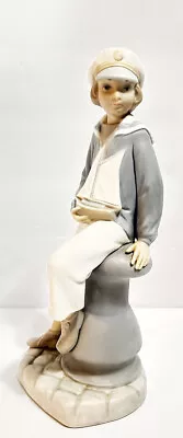 Beautiful Rare Lladro Figurine - 4810  Sailor Boy With Yacht  • $23.10