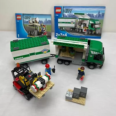 LEGO® City | Truck & Forklift | 7733 | Complete W/ Instructions ✅ (Year 2008) • $52.42
