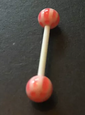 £1.80 • Buy BioFlex Tongue Bar, Nipple Bar, Straight Barbell, Bendy Body Piercing Jewellery