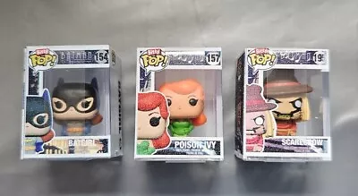 Funko Bitty POP! DC Comics X 3 Batgirl Poison Ivy + Scarecrow - New • £9.95