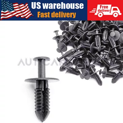 100 Pcs Fender Liner Rivet Push Type Clip Retainer For Mercedes Benz 1249900492 • $2.99