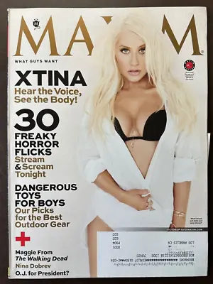 MAXIM Magazine October 2013 -  Christina Aguilera Lauren Cohan • $14.95