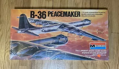 SEALED Monogram 1/72 Scale Boeing B-36 Bomber Peacemaker Vtg Model Kit 5707 NOS • $215