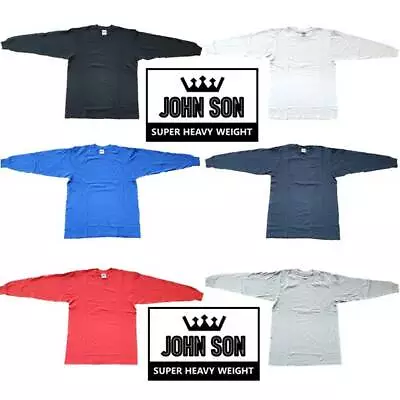 Plain Long Sleeve T-shirts Round Neck [JOHN SON]Super Heavy Weight[M~4XL] Single • $19.95