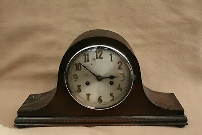 Vintage Striking English Napoleon Hat Mantel Clock For Spares Or Repair • £38