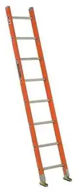 Louisville Fe3108 8 Ft. Straight Ladder Fiberglass 8 Steps Orange Finish • $146.99