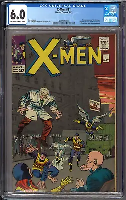 X-Men #11 CGC 6.0 1st App Of The Stranger Magneto Scarlet Witch Quicksilver Toad • $362.49