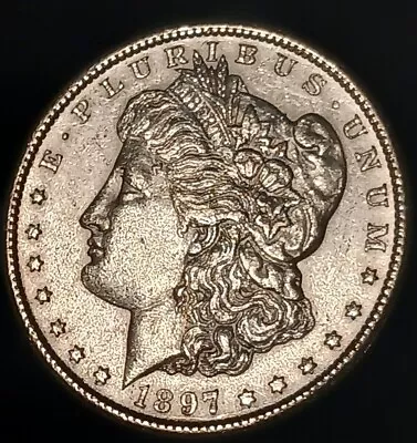 1897 S Morgan Silver Dollar BU Luster  • $50