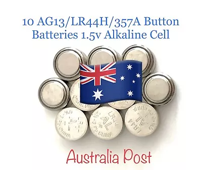 20 × AG13/LR44H/357A Button Batteries 1.5v Alkaline Cell • $6.99