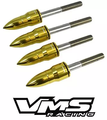 Vms 6mm Gold Bullet Cam Cap Cup Bolt Washer Kit For Honda Prelude H22 H23 • $24.95