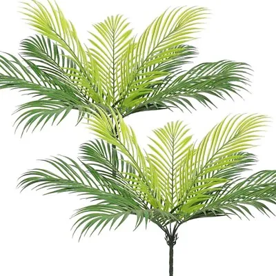 2X Artificial Palm Tropical Tree 50cm Large Plants Leaves Fake Palm Home Decor • £6.95