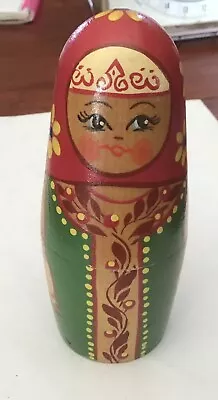 Russian Nesting Chime Doll (no Nest) Hand Painted Wood Doll • $9.75