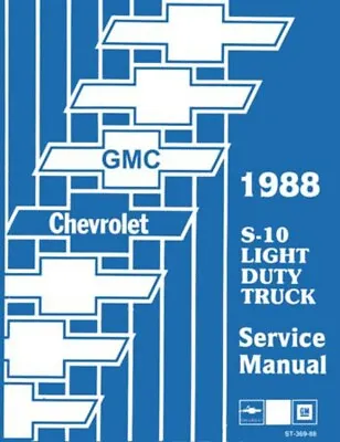 1988 Chevy S-10 S-15 Blazer Pickup Shop Service Repair Book Manual Engine OEM • $83.15