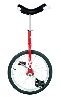 Unicycle OnlyOne 18-Inch Red Alloy Rim Tires Black • £114.30