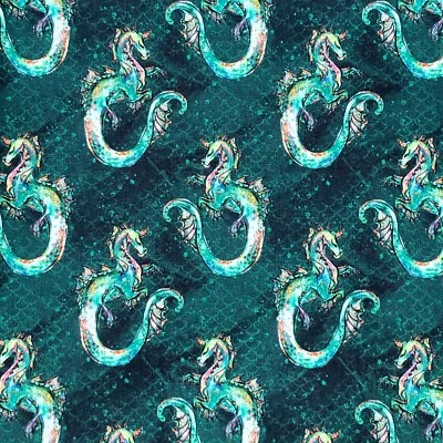 100% Cotton Fabric Merboys Dragon Pirates Nautical Childrens 140cm Wide Crafty • £3.95