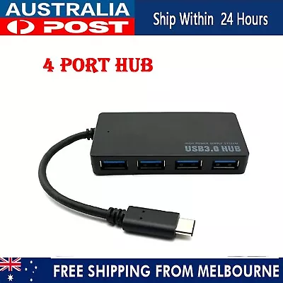 USB C HUB 3.0 Type C 4-Port Multi-Splitter OTG Adapter For PC Android Laptop AUs • $18.49