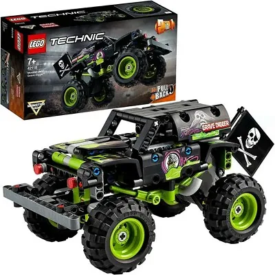 £21.84 • Buy LEGO Technic Monster Jam®  Pull Back 2 In 1 Building Set Grave Digger (42118) UK