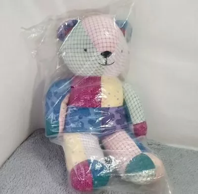 Vintage Patchwork Quilted Teddy Bear Plush  • $11.99