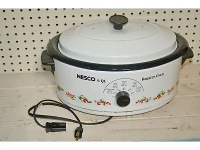 Vintage Nesco 6 Quart Roaster Oven Slow Cook Bake Steam  • $83.86