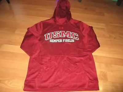 Very Nice Mens Under Armour Pullover Hoodie Size S Small Us Marine Corps • $19.99