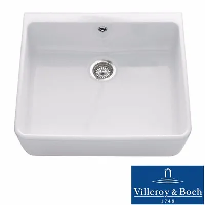 Villeroy & Boch Farmhouse 60 1.0 Bowl White Ceramic Kitchen Sink - NO WASTE • £282.99