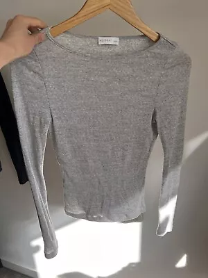 $15 • Buy Kookai Wool Top Size Small 100% Wool Grey