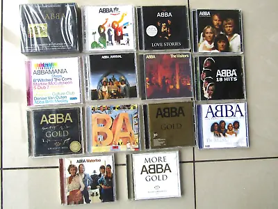 14 X ABBA CDs JOB LOT CD COLLECTION  VISITORS ARRIVAL WATERLOO DEFINITIVE GOLD • £29.99