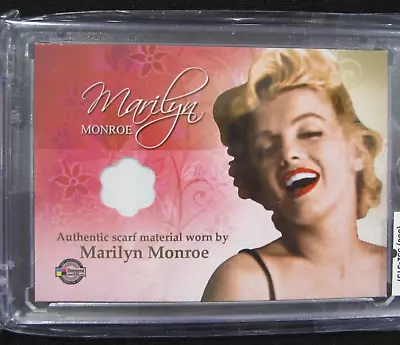 Marilyn Monroe Celebrity Worn Scarf Material Swatch Relic Card 2007 Breygent • $150