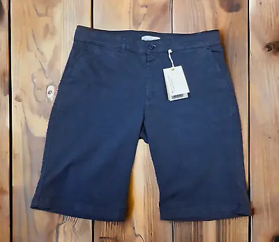 Men's Navy Organic Chino Shorts - By Garment Makers • £18.99