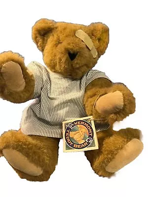 1995 Vermont Teddy Bear Plush Get Well Soon Hospital Gown And Band-aid • $6.99