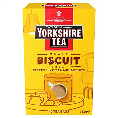 Yorkshire Tea Biscuit Brew Flavoured Tea Bags Pack Of 4 Total 160 Tea Bags • £9.99