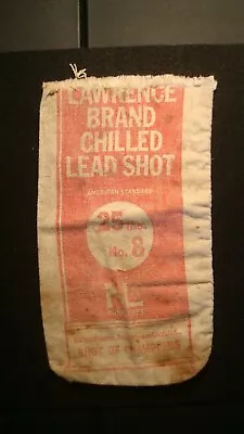 Vintage - Lawrence Brand Chilled Lead Shot  - Burlap Bag - 25lbs #8 Shot • $0.99