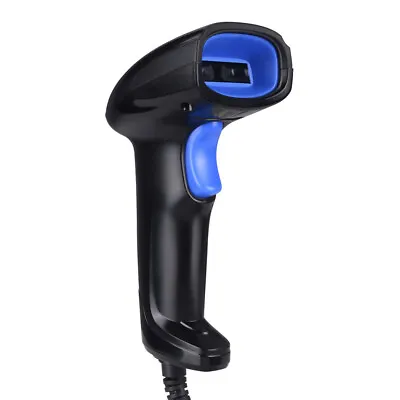 Handheld USB Wired Barcode Scanner 1D 2D QR Code Reader For PC Wins 7/8/10 Xp • £19.99