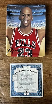 Bradford Exchange Michael Jordan IN FLIGHT Upper Deck Collector Plate COA 1997 • $27.50