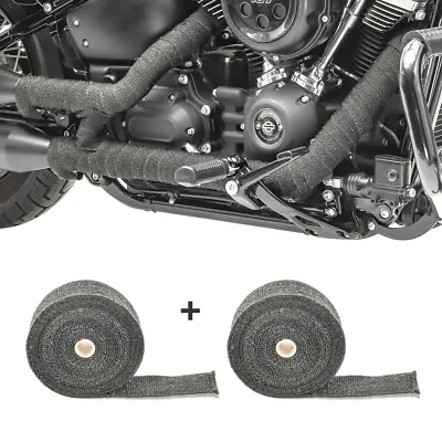 2x Heat Protection Tape 10m For Kawasaki ZRX 1200 / 1100 Exhaust Tape BK1 • £84.54