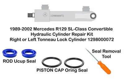89-02 Mercedes R129 SL500 Convertible Hydraulic Cylinder Repair Kit 1298000072 • $16