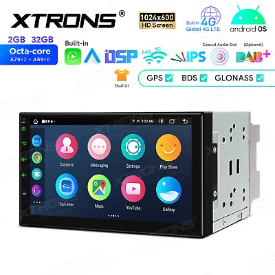 7  Double 2DIN 4G LTE CarPlay Android 13 Octa-Core Car GPS Radio Stereo Sat Navi • $176.99