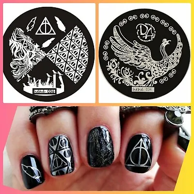 Harry Potter Nail Stamping Plate Nail Art-how To Use Below-FREE STAMPER $45+ • $12.50