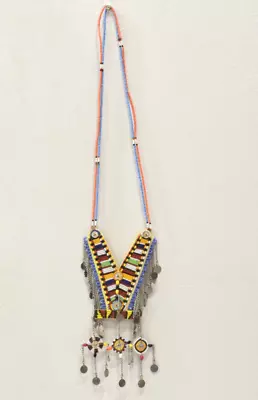 African Beaded Masai Pendant Necklace Kenya • $112.50