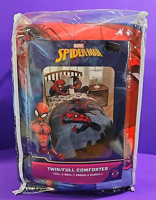 NEW Marvel Spider-Man Comforter Twin Full 72  X 86  Bedding Superhero Boys Room • $44.99