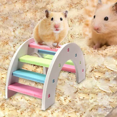 Hamster Play Toys Set Rainbow Bridge Pet Animal Climb Toy • £4.66