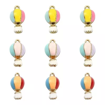 30x Enamel Hot Air Balloon Charms For DIY Bracelet Necklace Jewelry Craft Making • $8.49