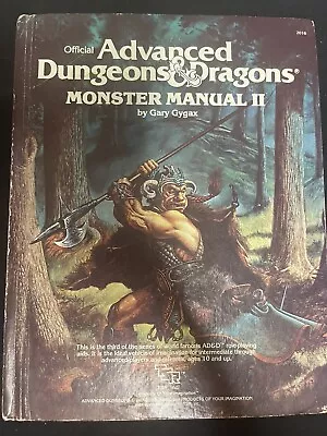 AD&D Monster Manual II - 1983 1st Edition - TSR #2016 - Dungeons And Dragons • $34.99